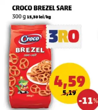 Penny CROCO BREZEL SARE 300 g Ofertă