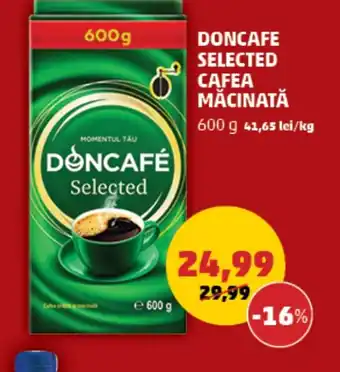 DONCAFE SELECTED CAFEA MĂCINATĂ 600 g