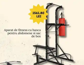 Vivre Aparat de fitness cu banca pentru abdomene si sac de box Ofertă