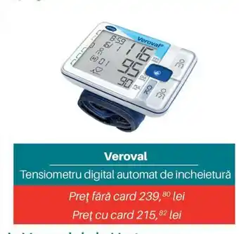 Veroval Tensiometru digital automat de încheietură