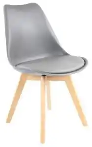 Favi Scaun gri deschis stil scandinav BASIC Ofertă