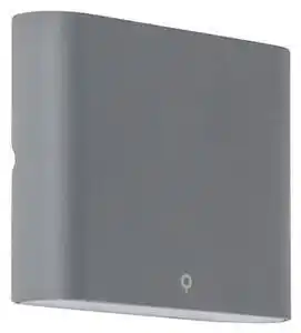 Aplică antracit 11,5 cm cu LED IP65 - Batt