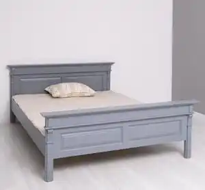 Favi Pat cu ornamente 140x200cm, Colectia Directoire cu finisaj Vopsit Ofertă