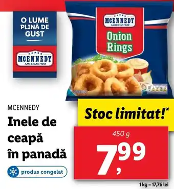 Lidl MCENNEDY Inele de ceapă în panadă Ofertă