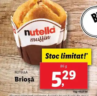 Lidl NUTELLA Brioşă Ofertă