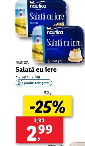 Lidl NAUTICA Salată cu icre Ofertă