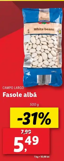 Lidl CAMPO LARGO Fasole albă Ofertă