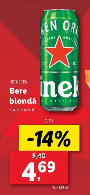 Lidl HEINEKEN Bere blondă Ofertă