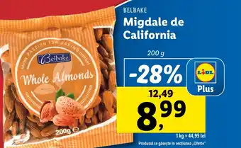 Lidl BELBAKE Migdale de California Ofertă