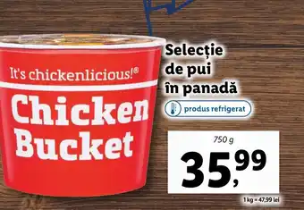 Lidl Selecție de pui în panadă Ofertă