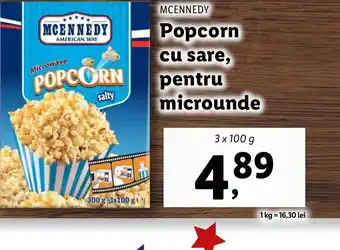 Lidl MCENNEDY Popcorn cu sare, pentru microunde Ofertă