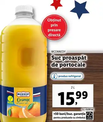 Lidl MCENNEDY Suc proaspăt de portocale Ofertă
