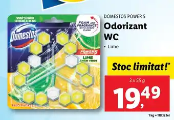 Lidl DOMESTOS POWER 5 Odorizant WC Ofertă