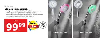 Lidl LIVARNO home Etajeră telescopică Ofertă