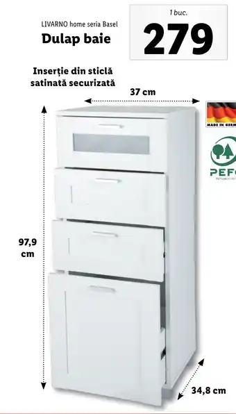 Lidl LIVARNO home seria Basel Dulap baie Ofertă