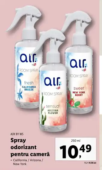 Lidl AIR BY W5 Spray odorizant pentru cameră Ofertă