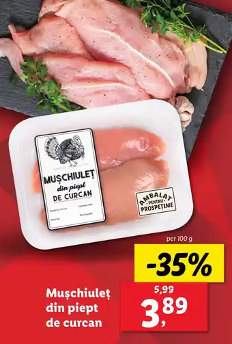 Lidl Muşchiuleţ din piept de curcan Ofertă