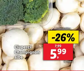 Lidl Ciuperci Champignon albe Ofertă