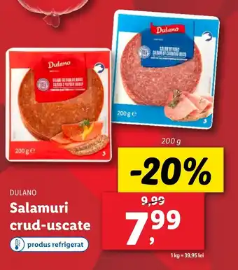 Lidl DULANO Salamuri crud-uscate Ofertă