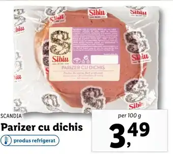 Lidl SCANDIA Parizer cu dichis Ofertă