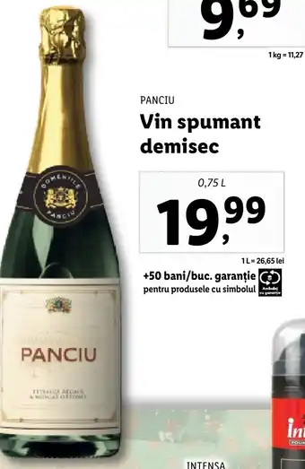 PANCIU Vin spumant demisec