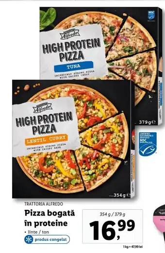 Lidl TRATTORIA ALFREDO Pizza bogată în proteine Ofertă