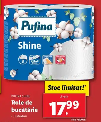 Lidl PUFINA SHINE Role de bucătărie Ofertă