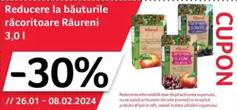 Selgros Reducere la băuturile răcoritoare Râureni 3,0L Ofertă