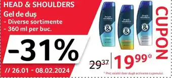 Selgros HEAD & SHOULDERS Gel de duş Ofertă