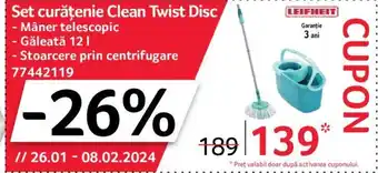 Selgros Set curățenie Clean Twist Disc Ofertă
