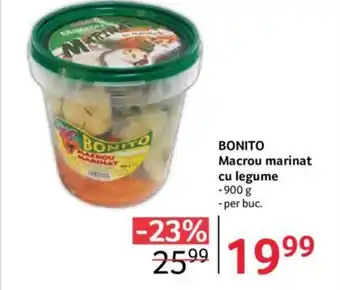 BONITO Macrou marinat cu legume