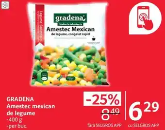 Selgros GRADENA Amestec mexican de legume Ofertă