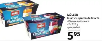 MÜLLER laurt cu spumă de fructe