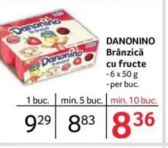 DANONINO Brânzică cu fructe