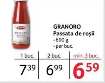 Selgros GRANORO Passata de roșii Ofertă