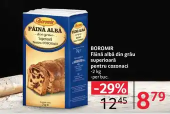 Selgros BOROMIR Făină albă din grau Superioara pentru cozonaci Ofertă
