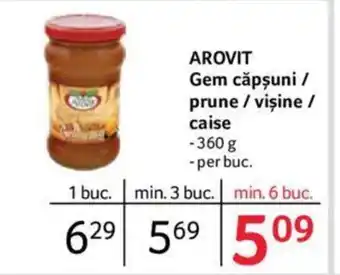 Selgros AROVIT Gem căpşuni / prune / visine / caise Ofertă