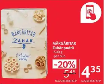 Selgros MĂRGĂRITAR Zahăr pudră Ofertă