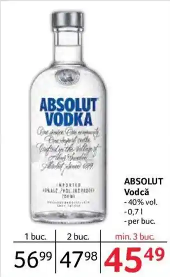 Selgros ABSOLUT Vodcă Ofertă
