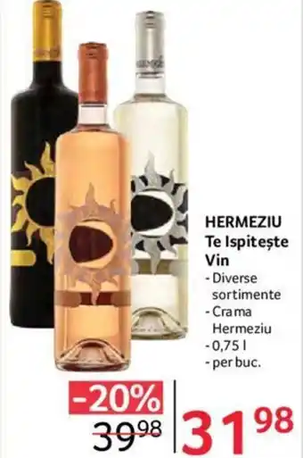 Selgros HERMEZIU Te Ispiteşte Vin Ofertă
