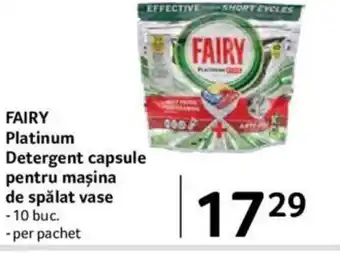 Selgros FAIRY Platinum Detergent capsule pentru maşina de spălat vase Ofertă