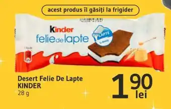 Supeco Desert Felie De Lapte KINDER Ofertă