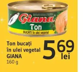Supeco Ton bucaţi în ulei vegetal GIANA Ofertă
