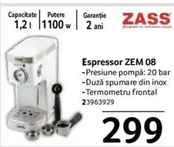Selgros Espressor ZEM 08 Ofertă