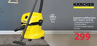 Selgros Aspirator multifuncținal WD 2 PLUS V-12/4/18 Ofertă