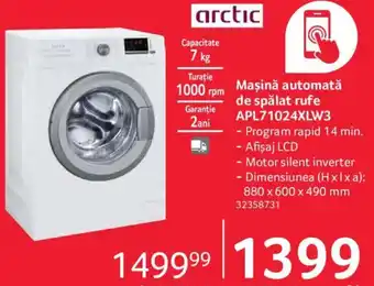 Selgros Mașină automată de spălat rufe APL71024XLW3 Ofertă
