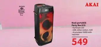 Selgros Boxă portabilă Party Box 810 Ofertă