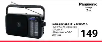 Selgros Radio portabil RF-2400EG9-K Ofertă