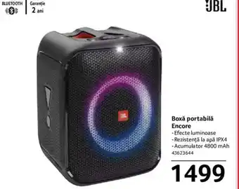 Selgros Boxă portabilă Encore Ofertă