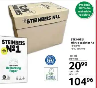 Selgros STEINBEIS Hârtie copiator A4 Ofertă